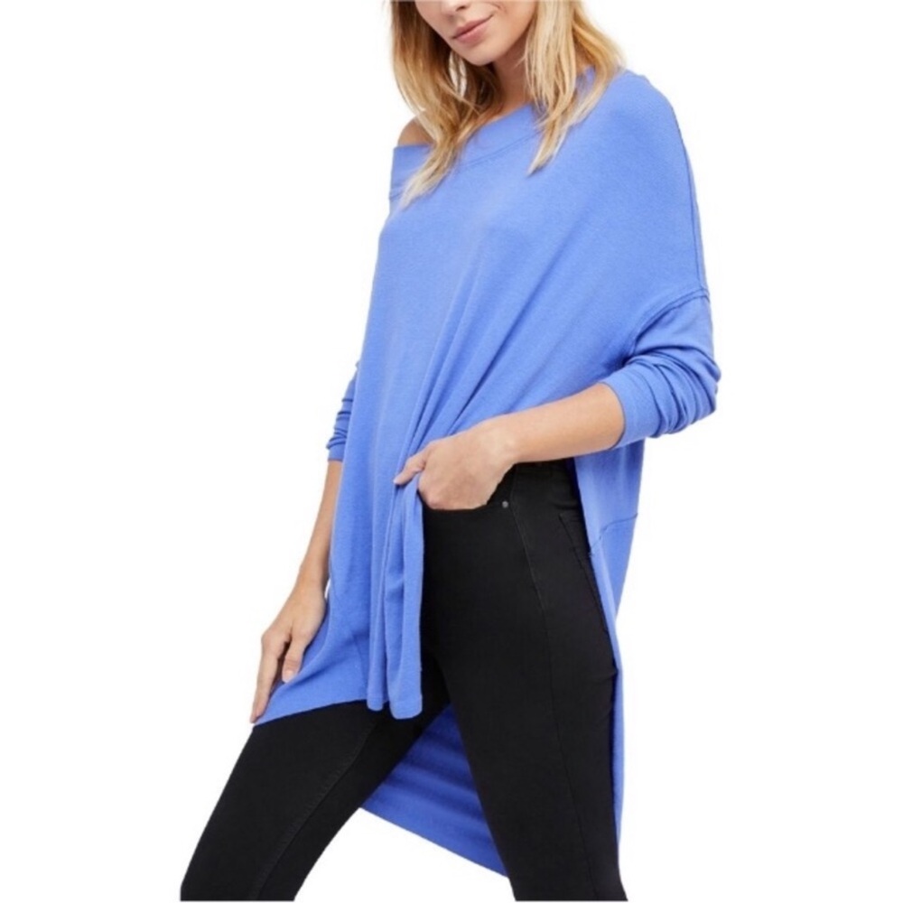 We The Free People Grapevine Tunic Sky Blue Large